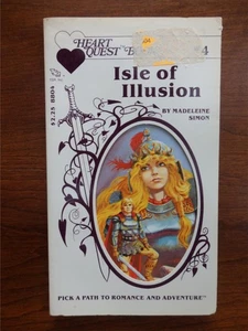 Heart Quest Book #4 Isle of Illusion by Madeleine Simon TSR PB 1983 1st Printing - Imagen 1 de 5