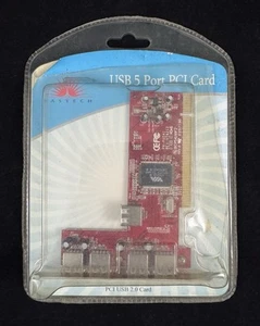 Carte Vastech 5 ports PCI USB 2.0 PU502 - Photo 1/2