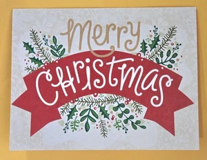 Merry Christmas Greeting Card (+ Envelope 4x5.12").  - Picture 1 of 4