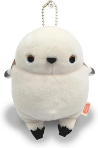 Porte-clés mascotte oiseau mésange longue série mondiale Shinada Global Mochi 12 cm doux - Photo 1/4
