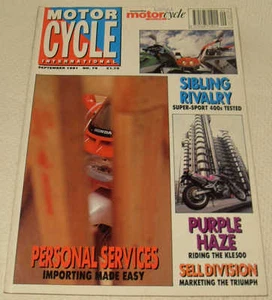 MCI 9/91 Boxer BA737 Yamaha FZR400RSP Kawasaki ZXR400 Honda VFR400 KLE500 GTR - Picture 1 of 2