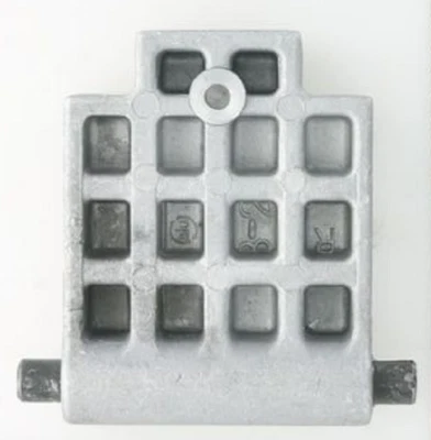 Gegenplatte Andruckplatte passend für Gardenline GLLH 2543 Gartenhäcksler  - Bild 1 von 2