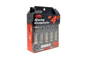 Project Kics R40 Lug Nuts - 12x1.25 Black (16 Lugs + 4 Locks) - Picture 1 of 2