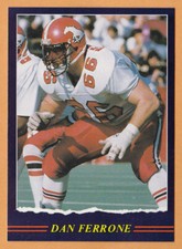 Dan Ferrone 1989 Jogo CFL card #153 Calgary Stampeders  Simon Fraser