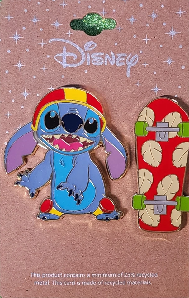 Disney Lilo & Stitch скейтбординг стежок скейтборд 2 Pin набор BoxLunch - Изображение 1 из 1