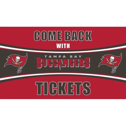 Tampa Bay Buccaneers NFL 28" x 16" Come Back With Tickets Door Mat-W38105252267 Cover