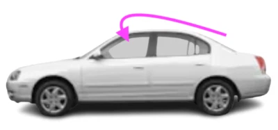 Se adapta a: Hyundai Elantra 2001-2006 sedán 4D, portón lateral izquierdo puerta delantera ventana vidrio Foto 1 de 4