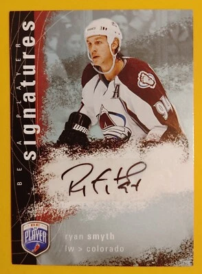 RYAN SMYTH 2007-08 BE A PLAYER #S-RS AUTOGRAPH AUTO COLORADO AVALANCHE NM-MT  A2 - Image 1 of 2