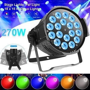 270W 18 LED Par Can Light RGBW Stage DJ Party Disco Par Lighting Show Uplighter - Picture 1 of 12