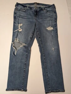 Torrid Boyfriend Straight Jeans Gr. 18R Distressed Vintage Stretch Blau - Bild 1 von 14