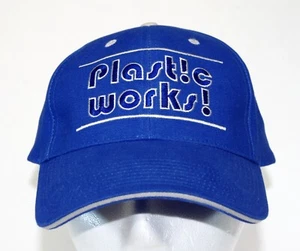 Plast!c Works! HAT - Blue - Adjustable Clasp Closure - Picture 1 of 8