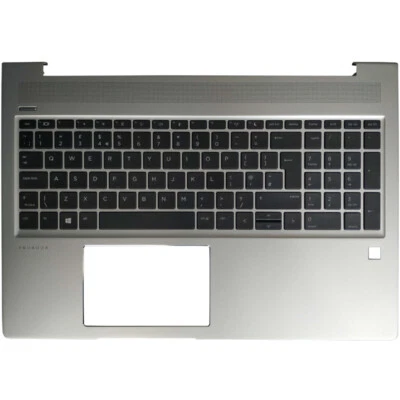 NEW UK keyboard FOR HP ProBook 450 G6 G7 455 G6 G7 455R G6 G7 Palmrest Cover - Image 1 of 4