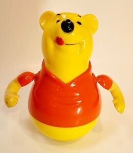 Vintage Arco Winnie The Pooh Roly Poly Childs Toy/ Bell Hong Kong