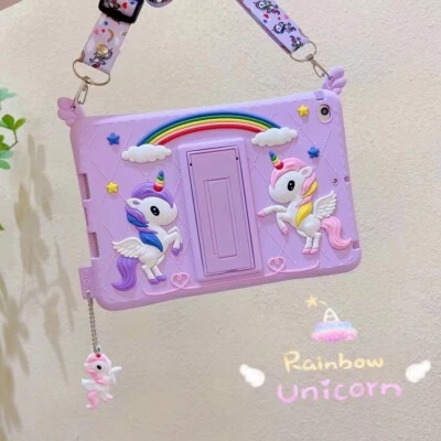For iPad 10th 9 8 7 mini 6 5 4 Air 1 2 Pro 11 Unicorn Kid Shockproof Case Cover - Image 1 of 4