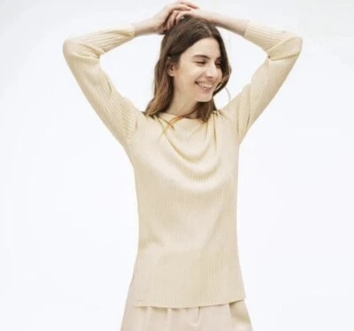 Suéter Lacoste Plano Acanalado Rayón Azul Marino Talla 36 Pequeño Foto 1 de 4