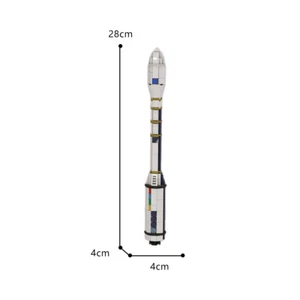 Moc-72869 1:110 Scale Arianespace’s Vega Launch Vehicle Rocket 160 Pieces - Picture 1 of 6