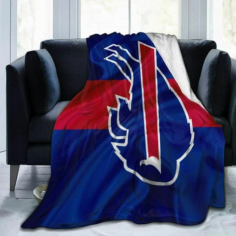 Buffalo Bills Winter Fleece Blanket Warm Throw Soft Sherpa Blanket Fans Gifts Cover