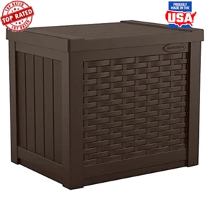 22 Gallon Outdoor Storage Container Water-resistant Poly Resin Yard Garage Patio - Picture 1 of 7