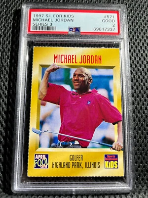 S.I. 1997 PARA NIÑOS #571 MICHAEL JORDAN SERIE 3 PSA 2 BUENO Foto 1 de 2
