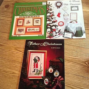 Menge 3 Weihnachten erinnert Vater Olde Kreuzstich Muster Hefte - Bild 1 von 4