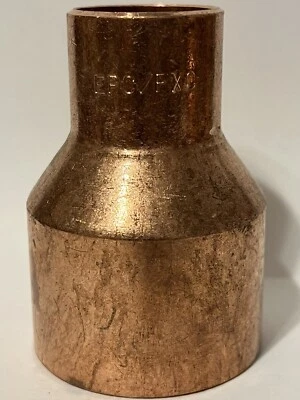 Elkhart 2" x 1" F x C Reducer Coupling  Wrot Copper Sweat Pressure Fittings - Image 1 of 4