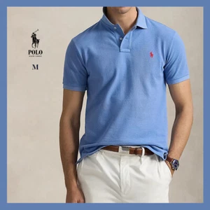 Neu mit Etikett - Polo Ralph Lauren Herren klassische Passform Baumwolle Polo-Shirt, Campus blau M $ 110 - Bild 1 von 7
