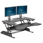 VARIDESK Pro Plus 36&quot; Dual Monitor Adjustable Standing Desk Converter Black NEW