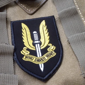 Special Air Service SAS Patch Who Dares Win EMBROIDERED Hook & Loop PATCH - Picture 1 of 6