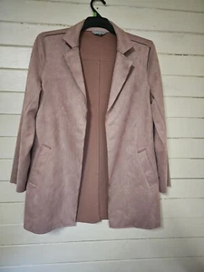 Suzanne Grae Jacket Top Womens Medium Pink Velvet Evening Cocktail - Picture 1 of 5
