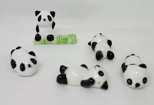 5 piezas Mini cepillo de palillo Panda soporte de porcelana soporte de cerámica reposamanos soporte - Imagen 1 de 1