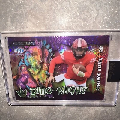 2023 Wild Card /10 Purple Holo Refractor Rookie Cameron Rising Dino-might!! 🔥🔥 - Image 1 of 3