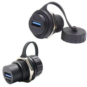 Penglin 2Pcs Waterproof Usb 3.0 Panel Mount Coupler, Ip67 Usb Pass Thr - Picture 1 of 9