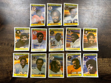 1979 Stop N Go NFL 3-D Football Stars Partial Set Payton Staubach NM 13/18 "A"