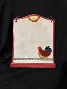World Market Hanging Ceramic Dry Erase Board With Rooster - Picture 1 of 6
