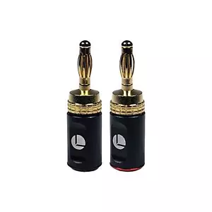 Logico 5 Paar Bananenstecker vergoldet Lautsprecherkabel Audio Stecker - Bild 1 von 5