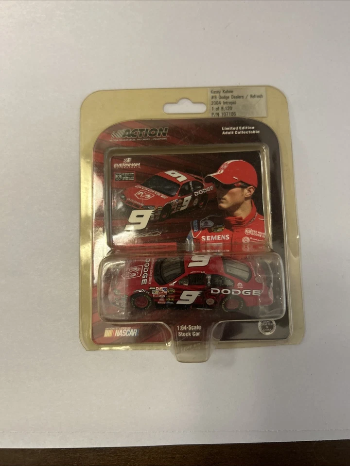 2004 Action NASCAR Kasey Kahne #9 Dodge Dealers Intrepid 1:64 Limited Ed 1/9120 - Image 1 of 4