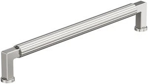 Amerock BP37650 Ballard 12" Center to Center Fluted Appliance - Nickel - Picture 1 of 12