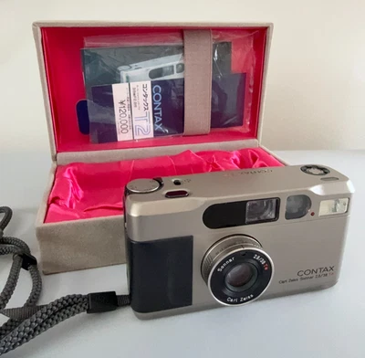 Read!! [Exc+5] Contax T2 Point & Shoot Film Camera Titan 35mm silver From Japan - Image 1 of 4