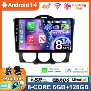 For 2003-2008 Mazda RX-8 Android14 Head Unit CarPlay Car Stereo DAB+HDMI 6+128GB - Bild 1 von 18