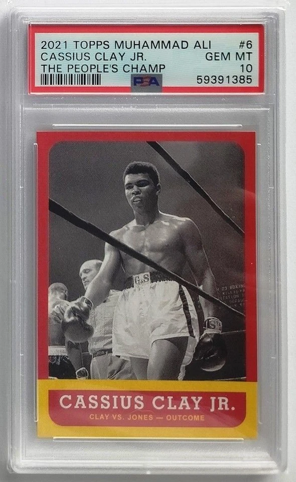 2021 Topps Muhammad Ali Cassius Clay The Peoples Champ #6 PSA 10 - Image 1 of 2