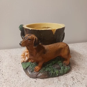 Dachshund Flower Pot Planter Garden Decor Collection Weiner Dog Doxie Sausage  - Picture 1 of 10