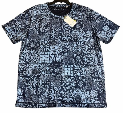 Robert Graham Size XL Dillions T-shirt Navy Blue Performance Material NEW - Image 1 of 4
