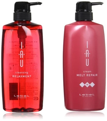LebeL IAU Cleansing Relaxation (Shampoo) 600ml & Treatment 600ml - Image 1 of 2