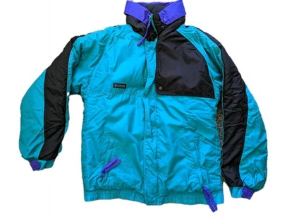 Vintage Columbia Winter Coat Ski Jacket Hood - Youth/Boys Large 14-16 - Image 1 of 4