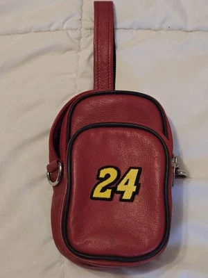 Cartera pequeña de colección Jeff Gordon Wilson de cuero roja deportes de motor sin honda coleccionar Foto 1 de 4