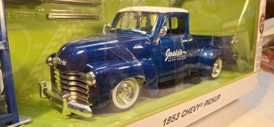 JADA Just Trucks 1/24 Scale Blue 1953 Chevy 3100 Pickup & Accessories Wheels - image 1 of 4