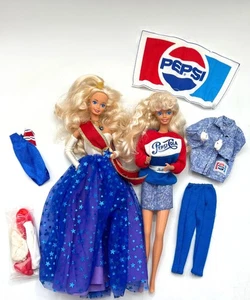 Lot of 2 No Box Barbies | Unicef and Pepsi Spirit | 1989 - Picture 1 of 1