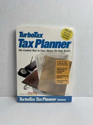 TurboTax Tax Planner for Windows Easy Step ChipSoft Vintage 1993 RARE New SEALED - Image 1 of 4
