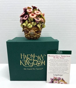 HARMONY KINGDOM LONGABERGER Exclusive Morning Glory Basket Figurine in Box - Picture 1 of 9