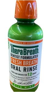 Enjuague oral TheraBreath suave como nuevo aliento fresco 16 oz - Imagen 1 de 4
